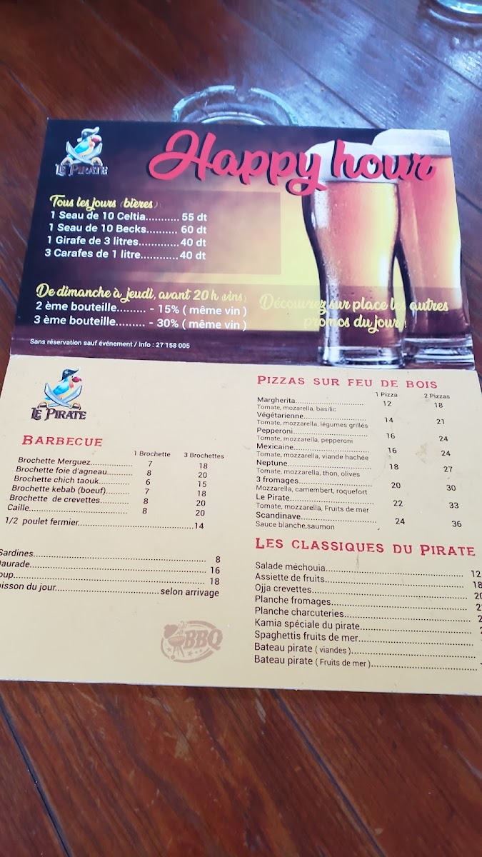 Menu Restaurant Le Pirate-9