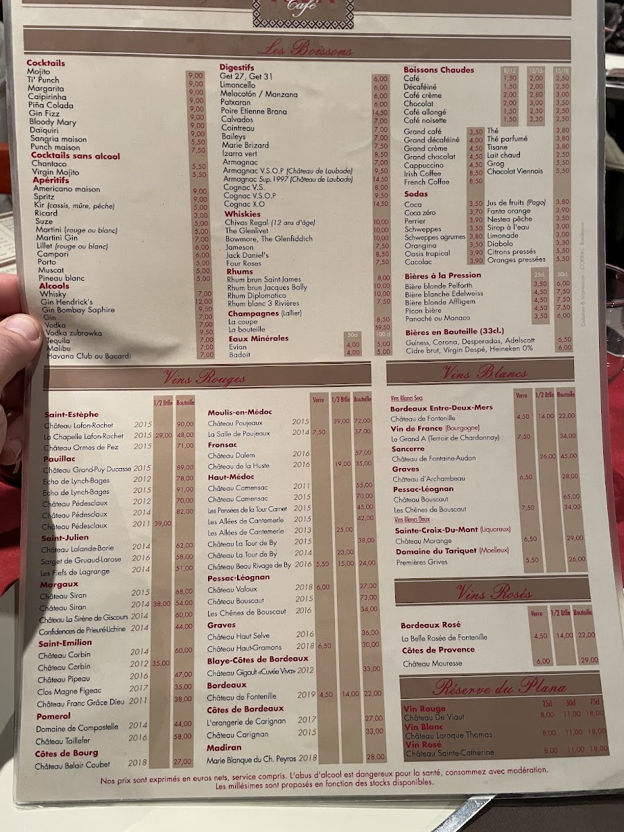 Menu Restaurant Le Plana-10