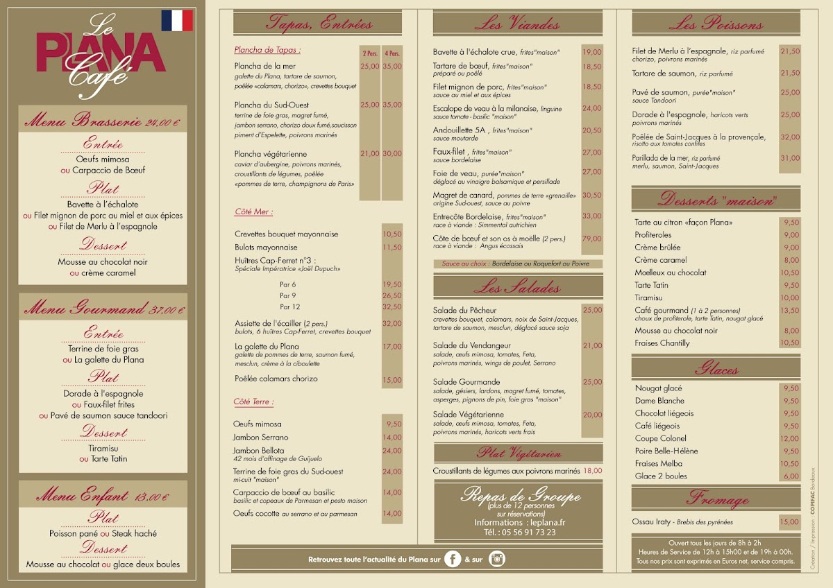 Menu Restaurant Le Plana-3