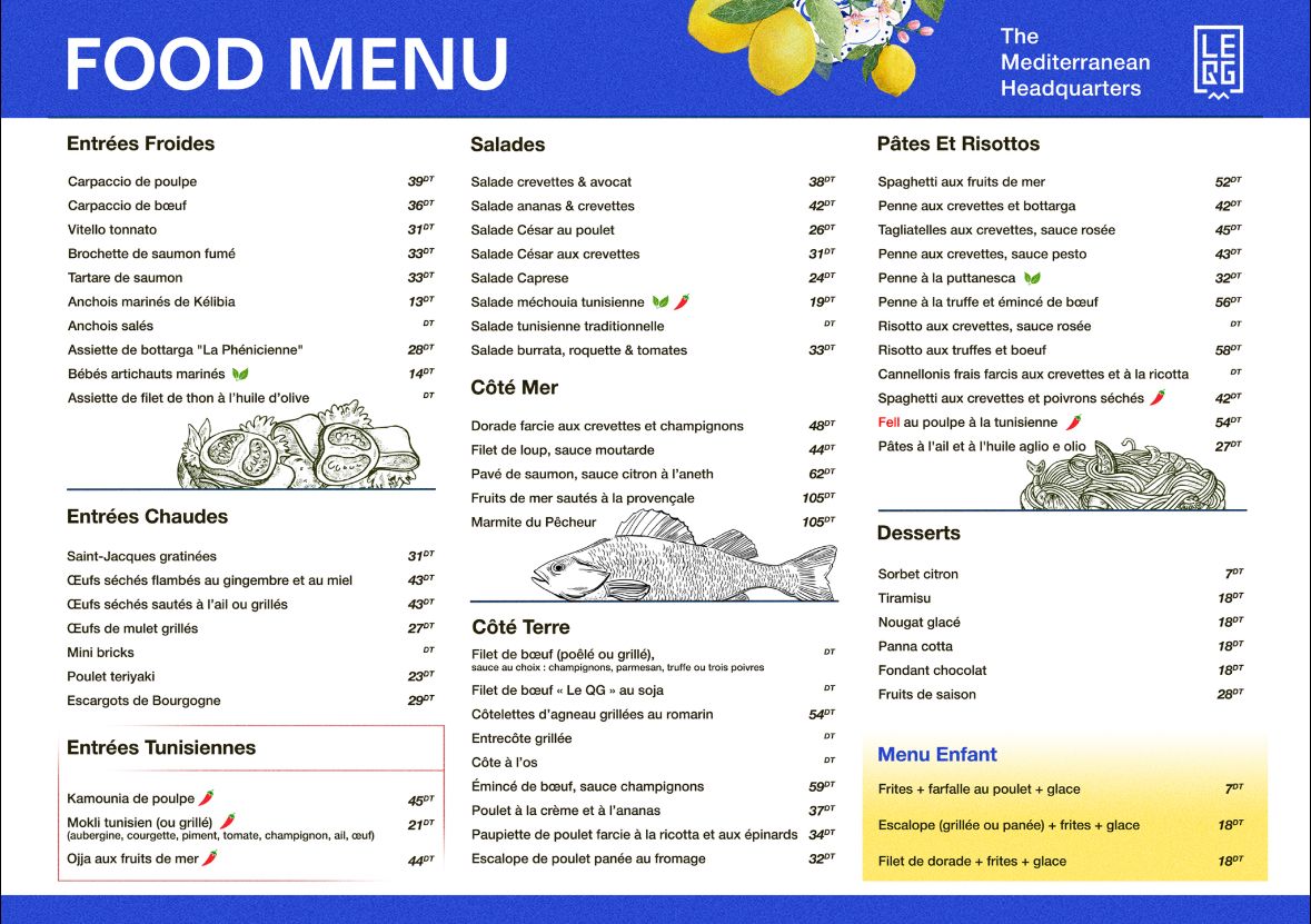 Menu Restaurant Le Qg-2