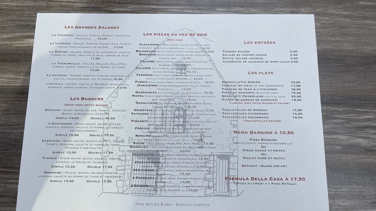 Menu Restaurant Le Saint-Célerin-1