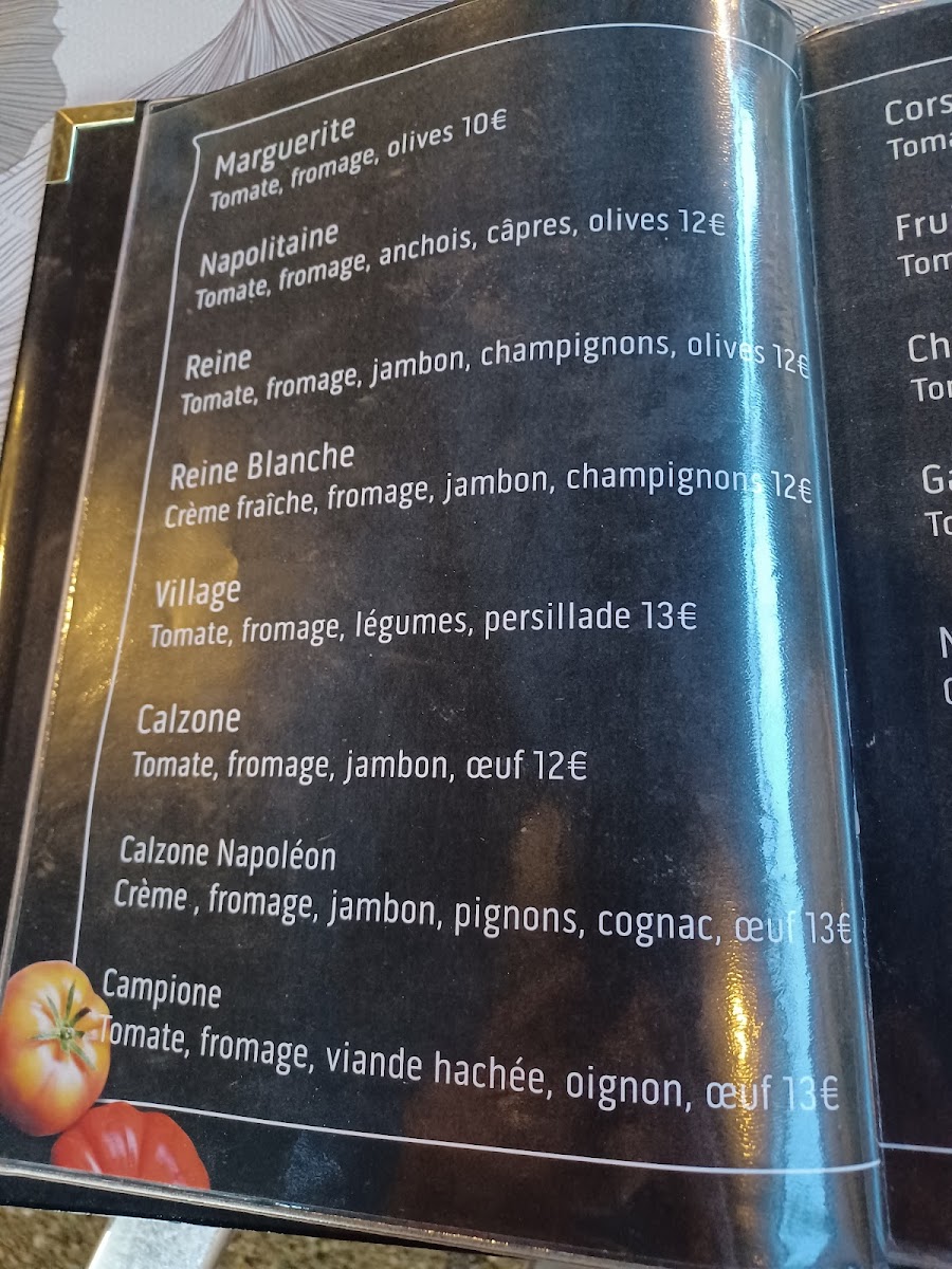Menu Restaurant Le Village, In Bastelicaccia-4