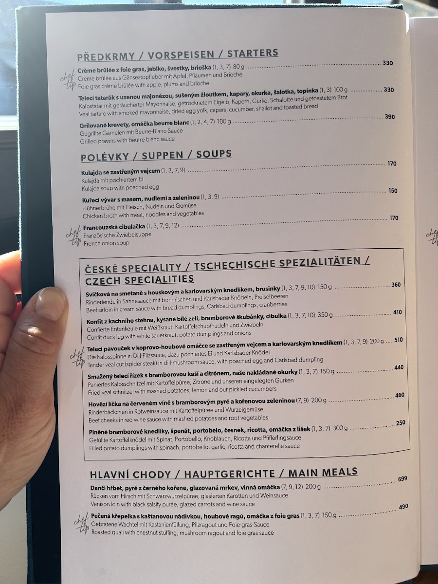 Menu Restaurant Legenda By Windsor-1