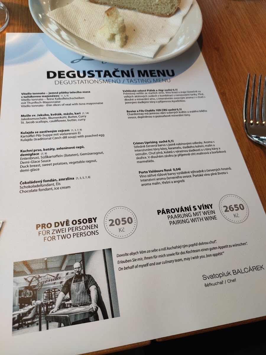 Menu Restaurant Legenda By Windsor-7