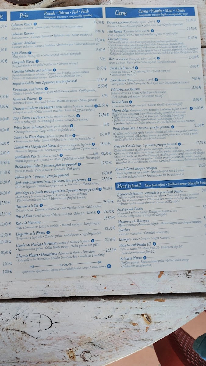 Menu Restaurant Les Dunes-10