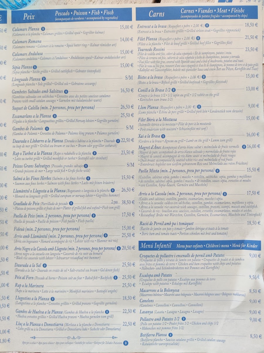 Menu Restaurant Les Dunes-3