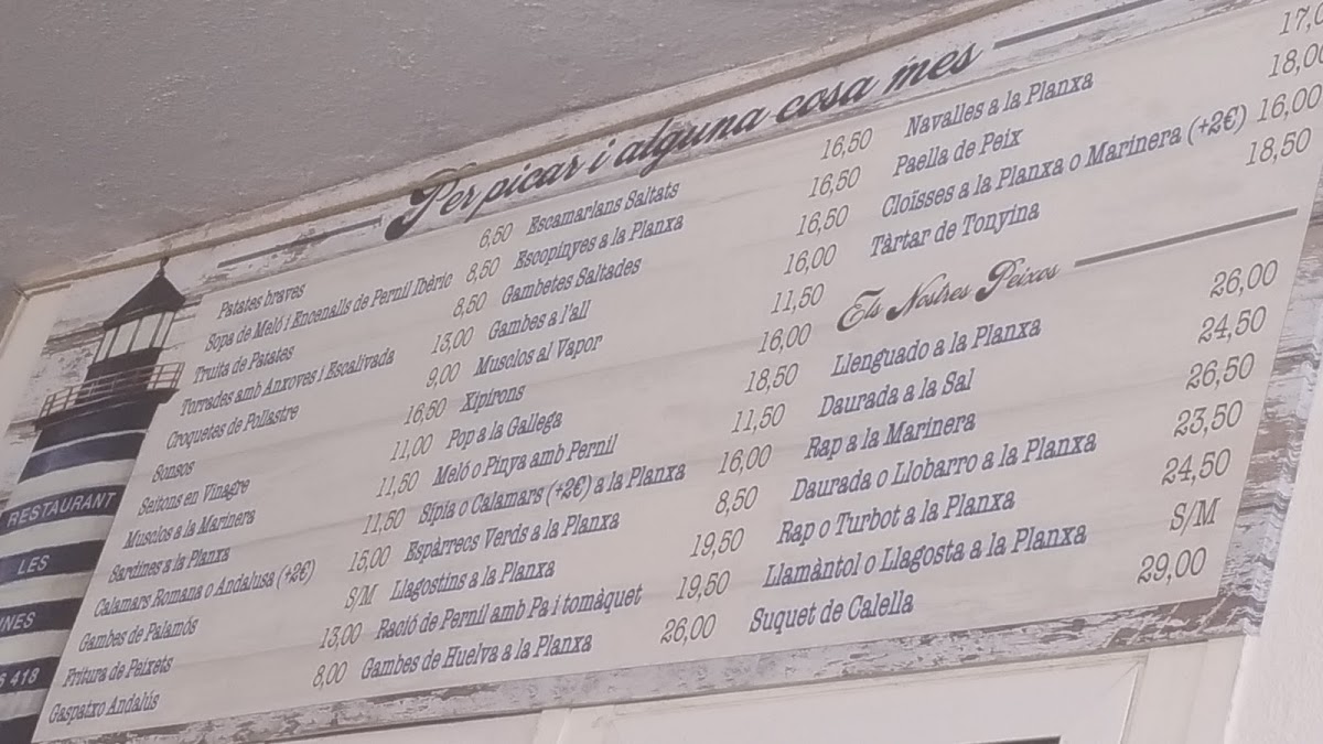 Menu Restaurant Les Dunes-8