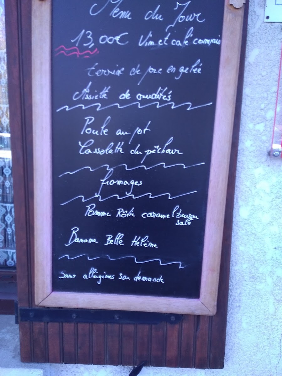 Menu Restaurant Les Marronniers-5