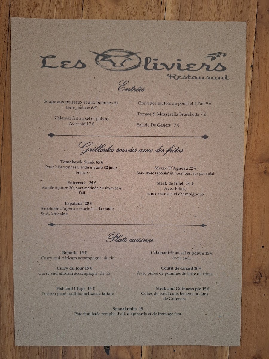 Menu Restaurant Les Oliviers Aurignac-4