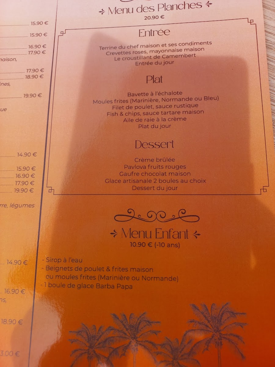 Menu Restaurant Les Planches-7