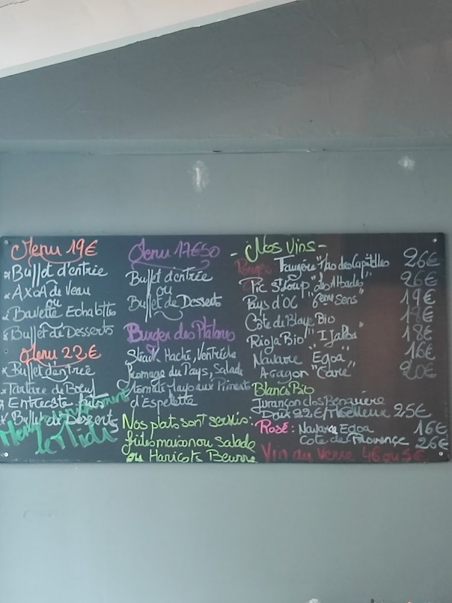 Menu Restaurant Les Platanes-2