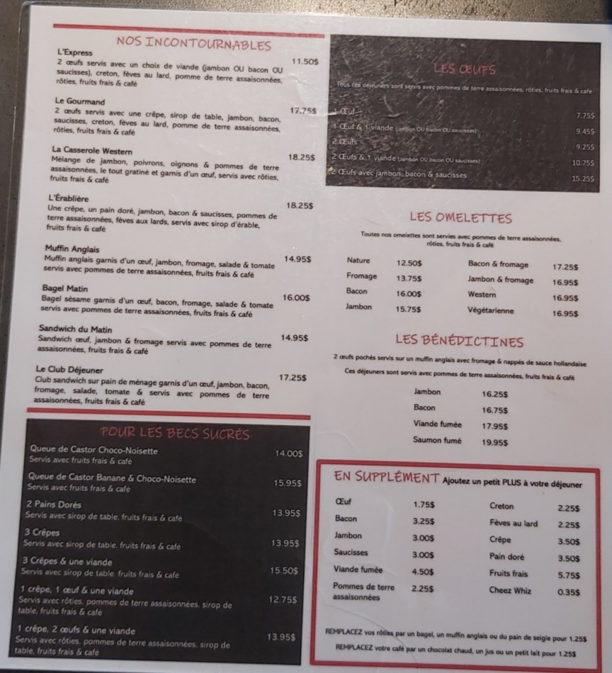 Menu Restaurant L'express-9