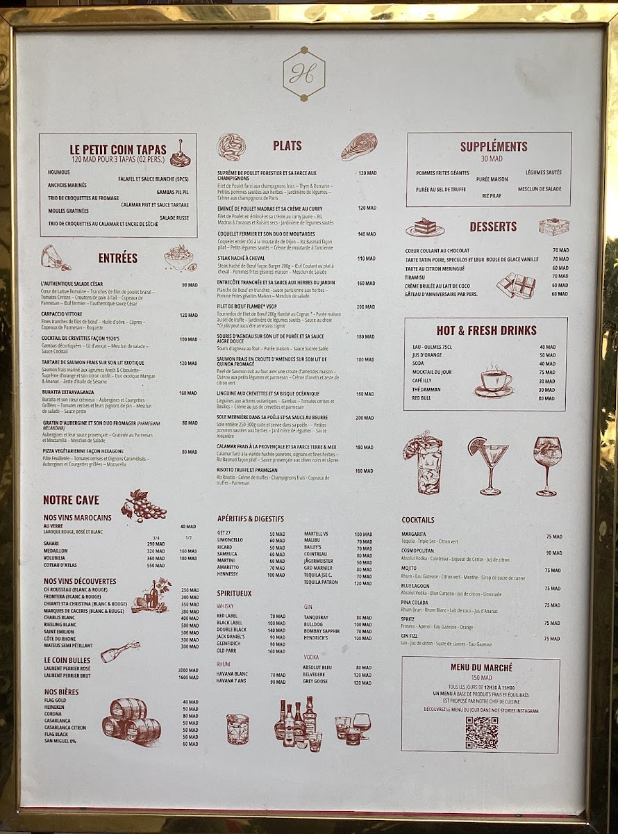 Menu Restaurant L'hexagone-1