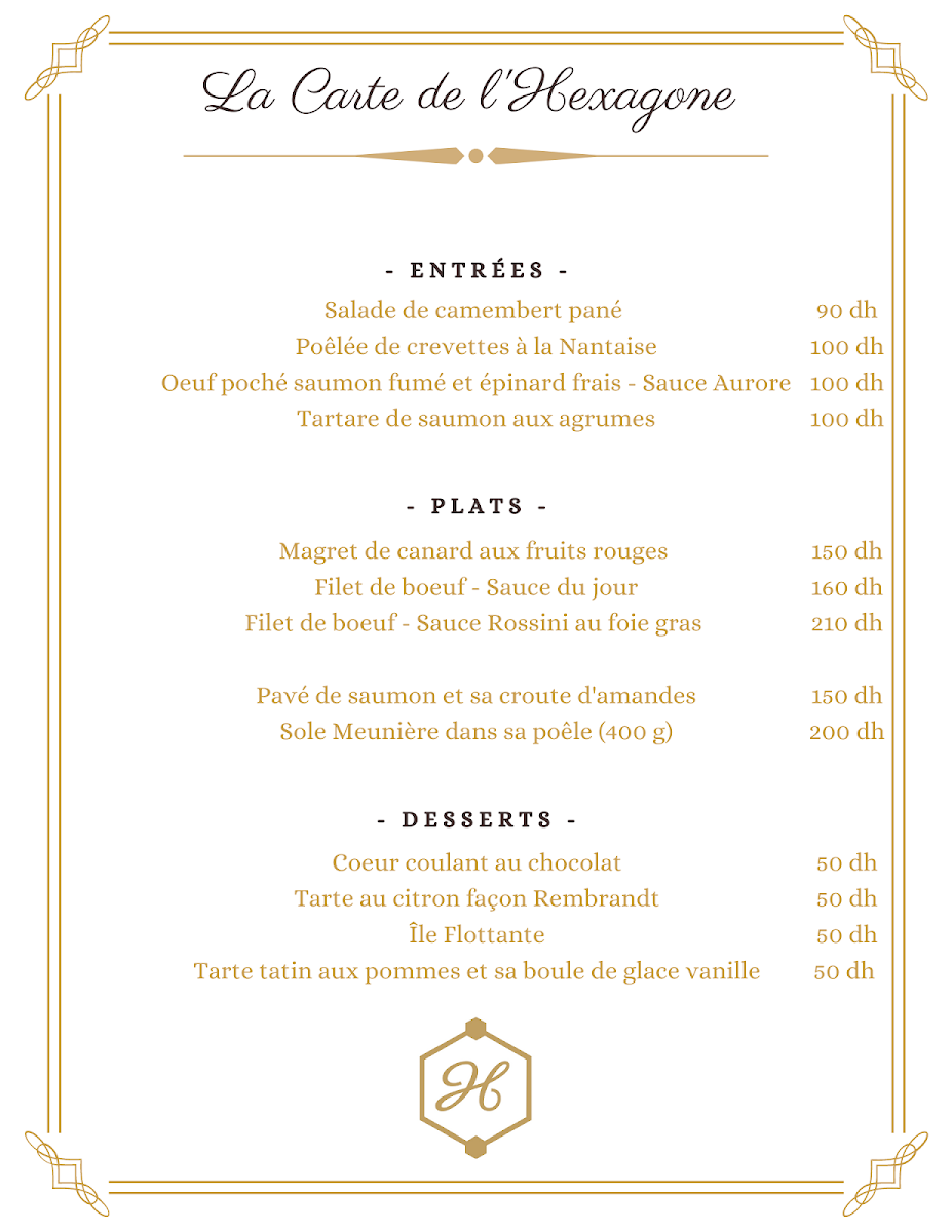Menu Restaurant L'hexagone-5