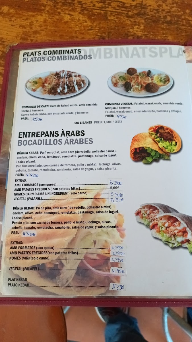 Menu Restaurant Libanès Aldiwan-2