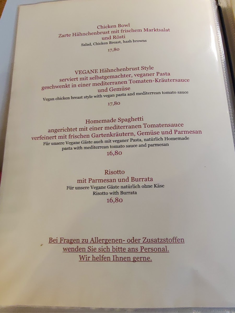 Menu Restaurant Luna - Aachen-10