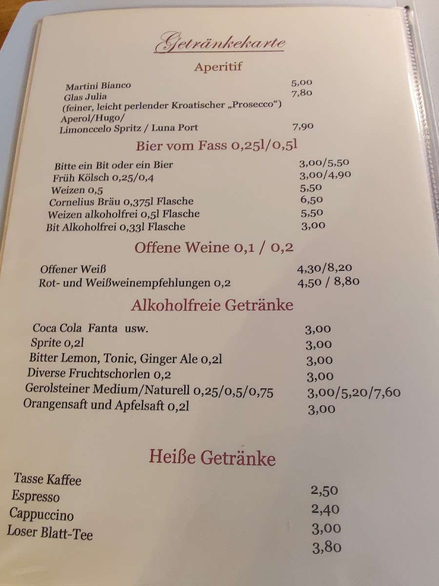 Menu Restaurant Luna - Aachen-6