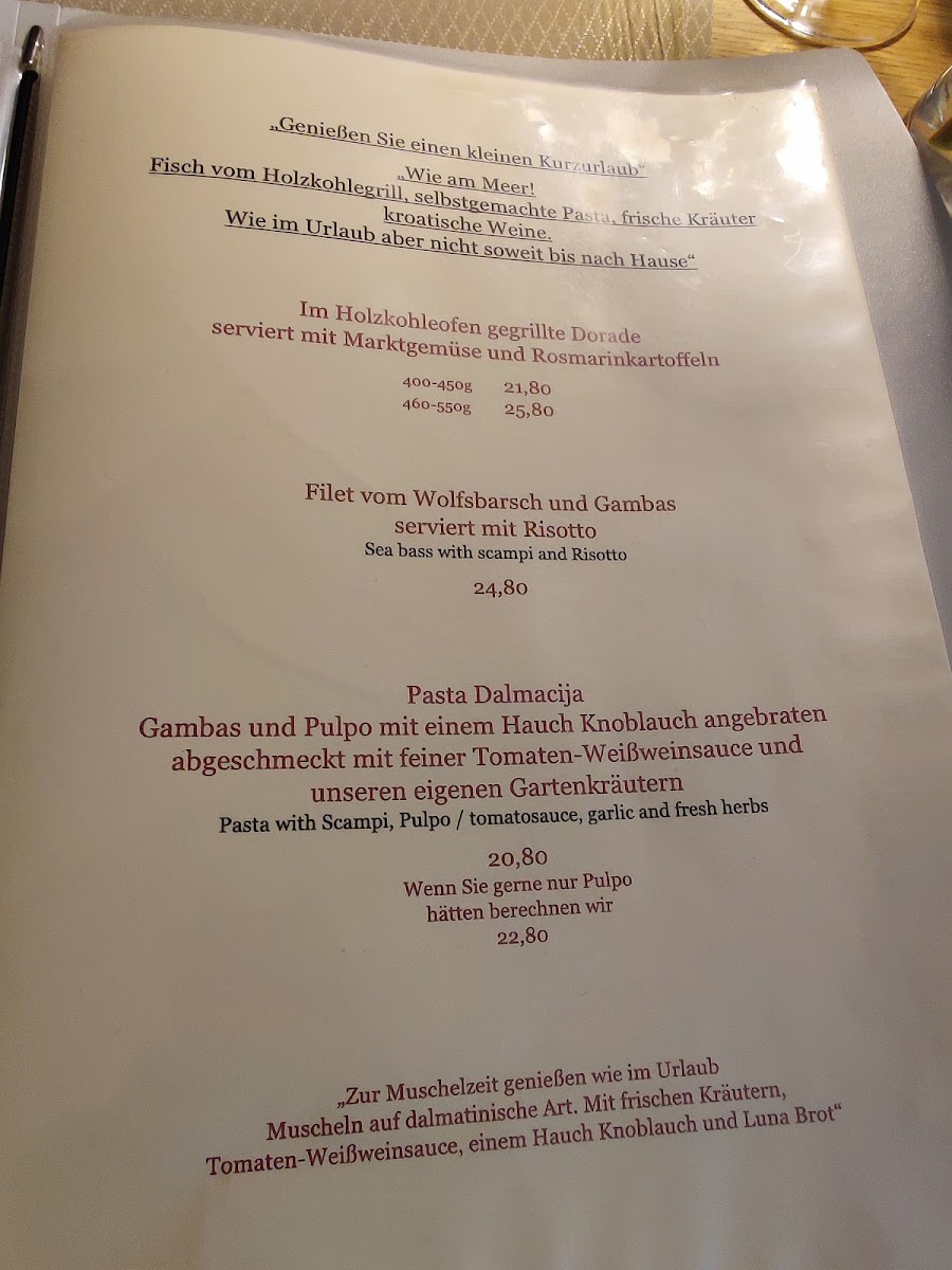 Menu Restaurant Luna - Aachen-8