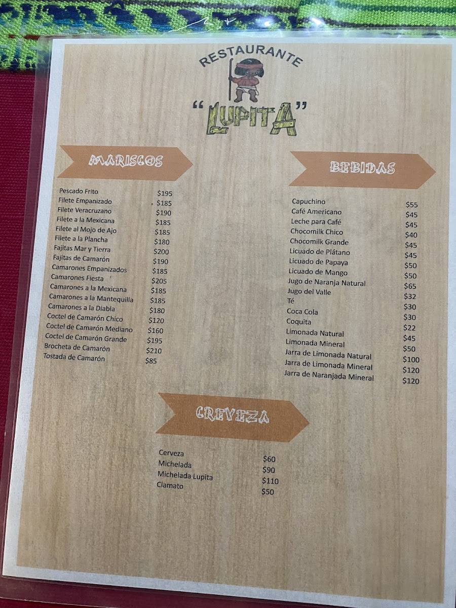 Menu Restaurant Lupita-1