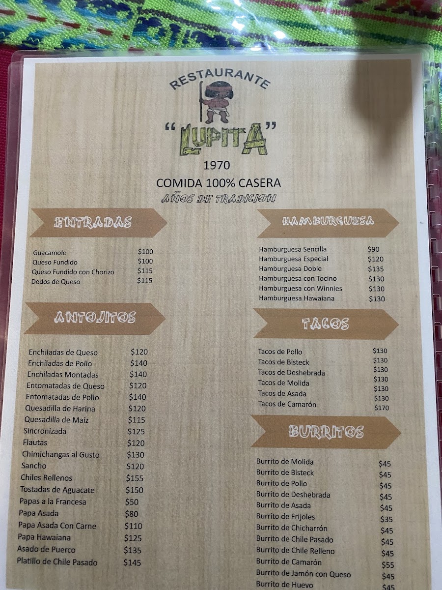 Menu Restaurant Lupita-7