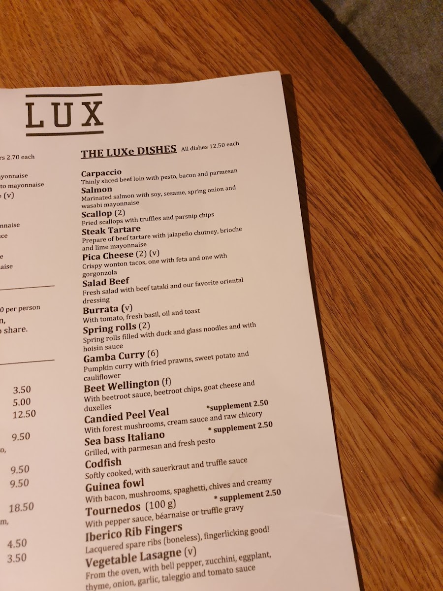 Menu Restaurant Lux-9