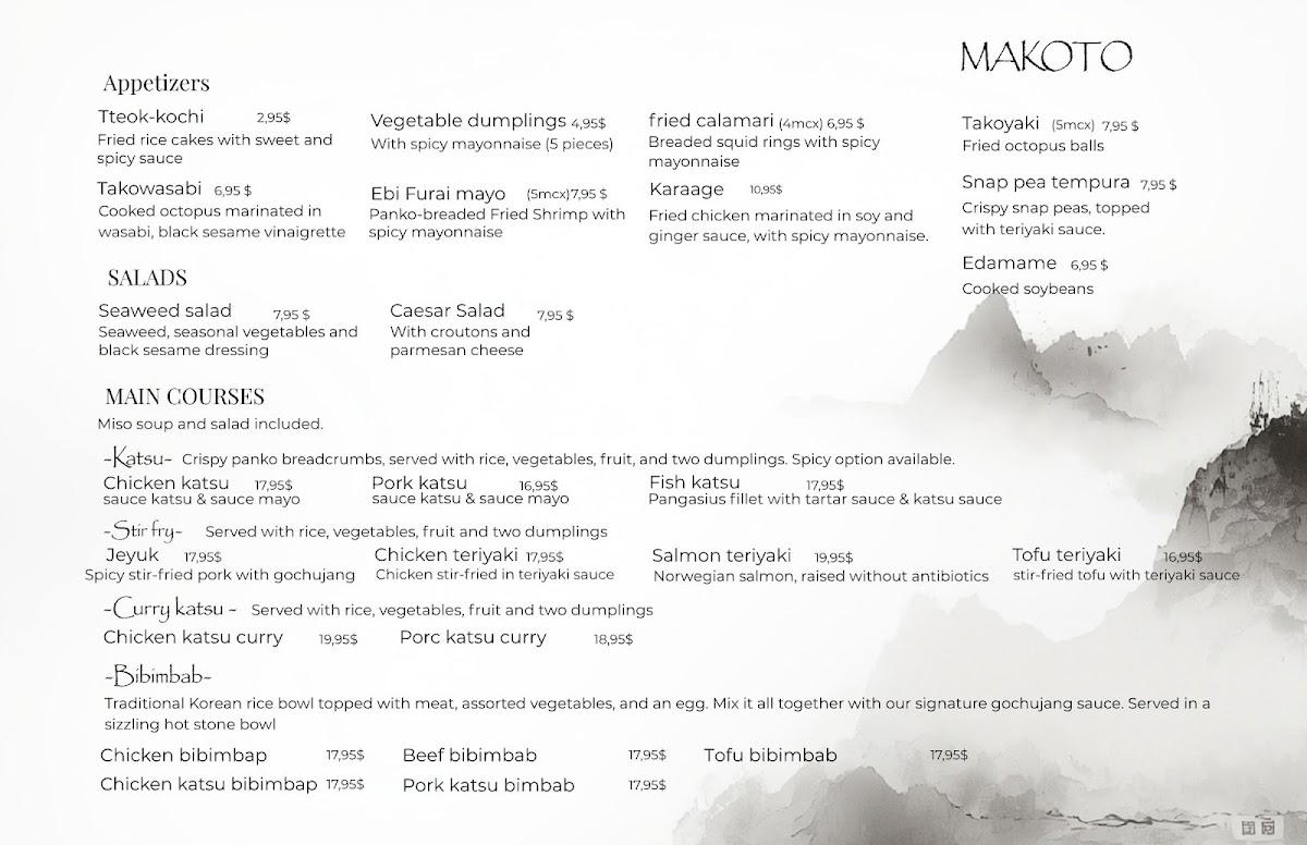 Menu Restaurant Makoto-1