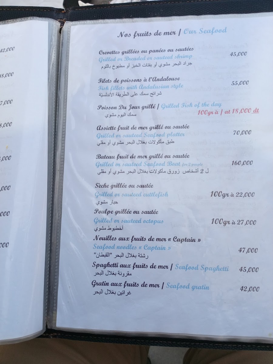 Menu Restaurant Marina The Captain-9