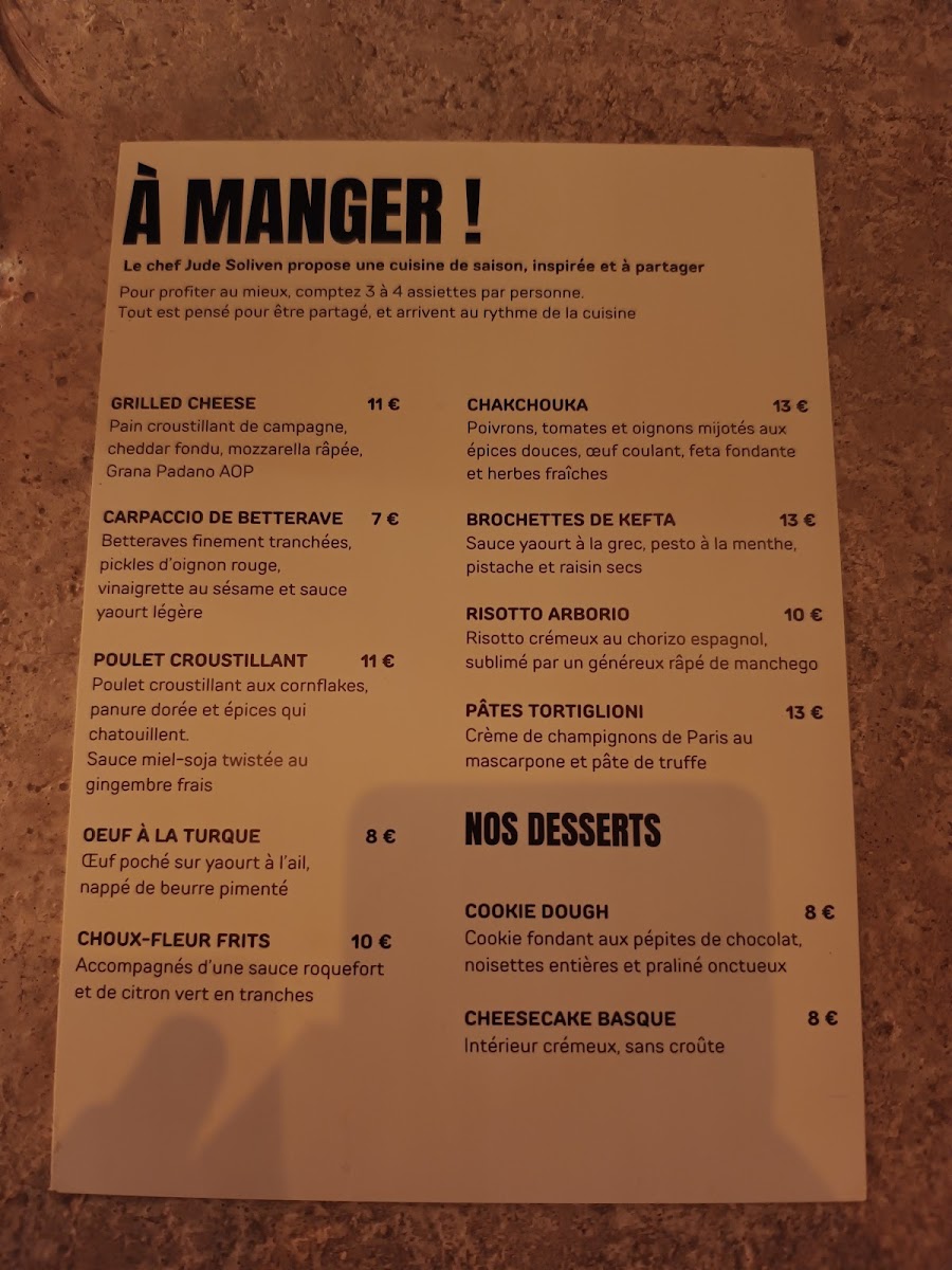 Menu Restaurant Marla Paris-3