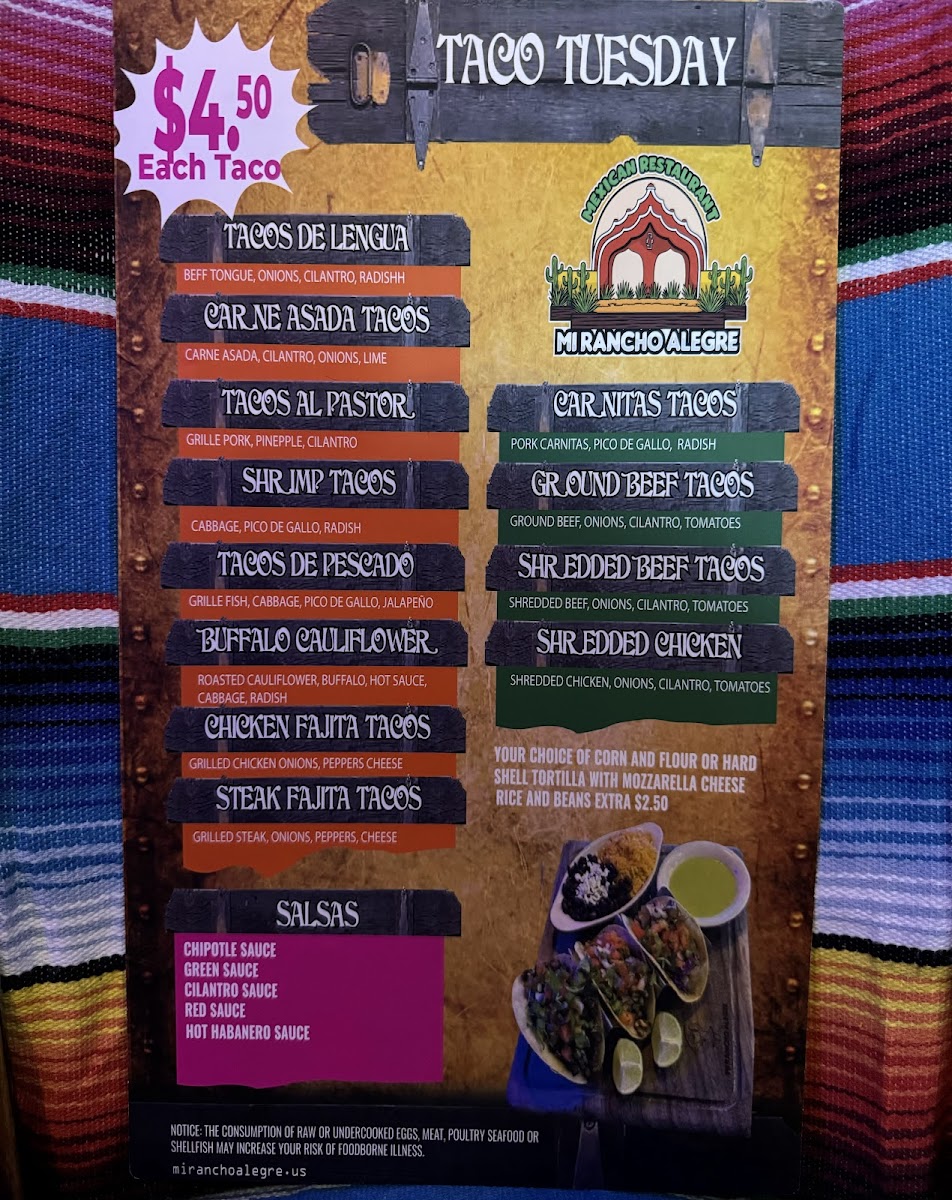 Menu Restaurant Mi Rancho Alegre-1