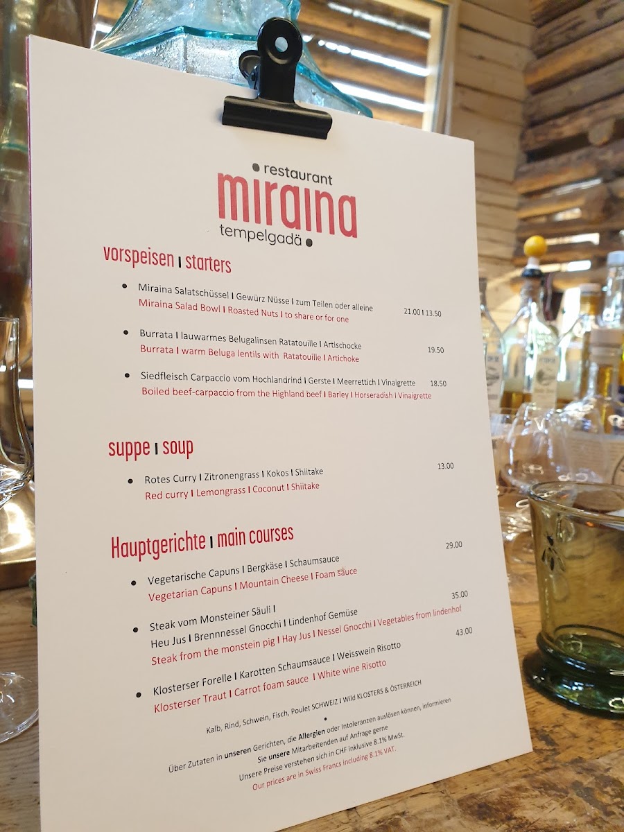 Menu Restaurant Miraina-2