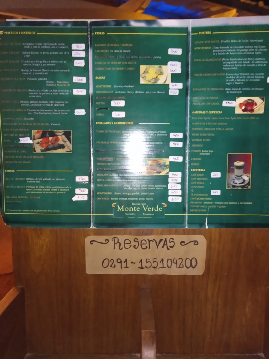 Menu Restaurant Monte Verde-1