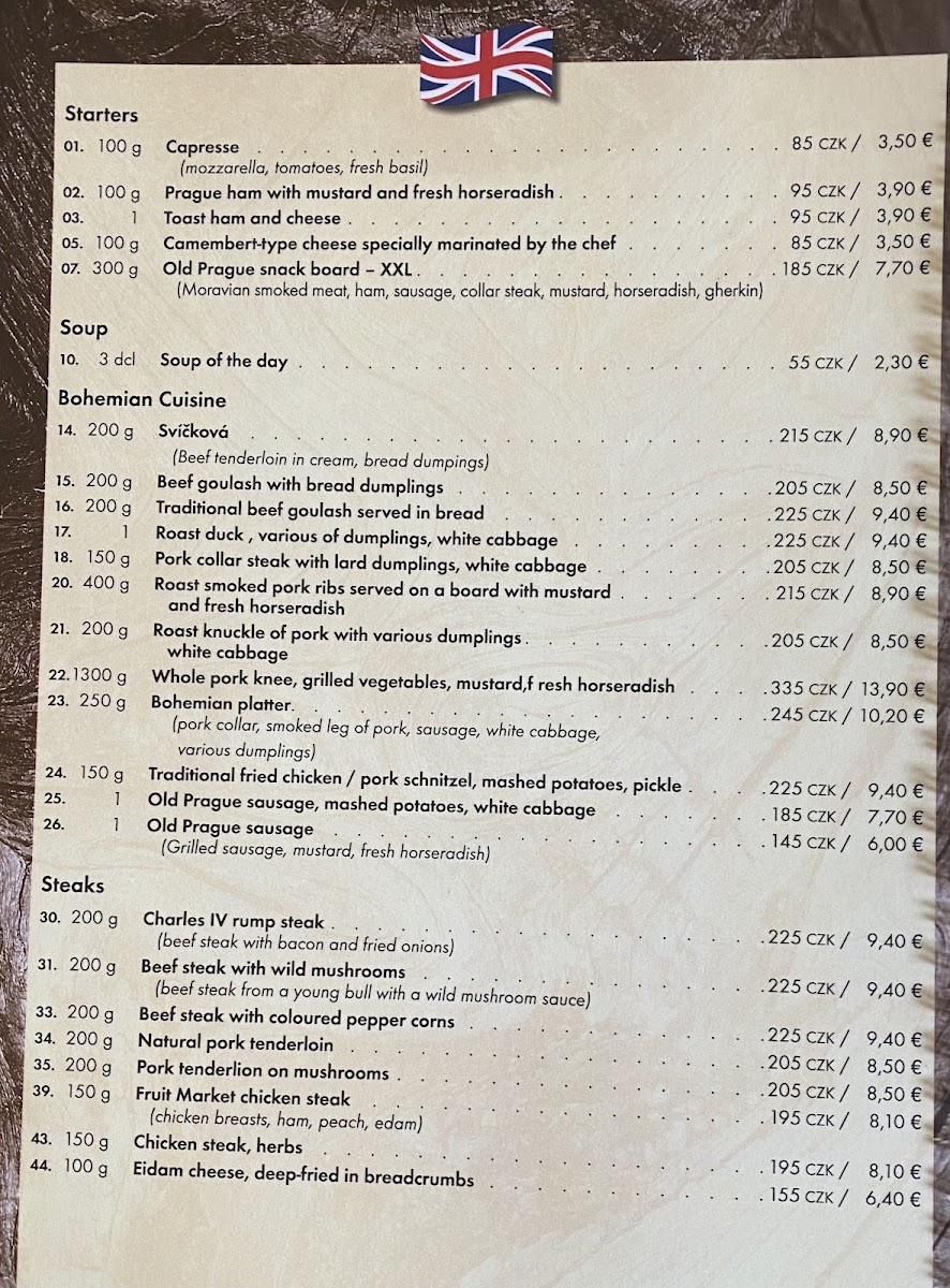 Menu Restaurant Na Ovocném Trhu-1