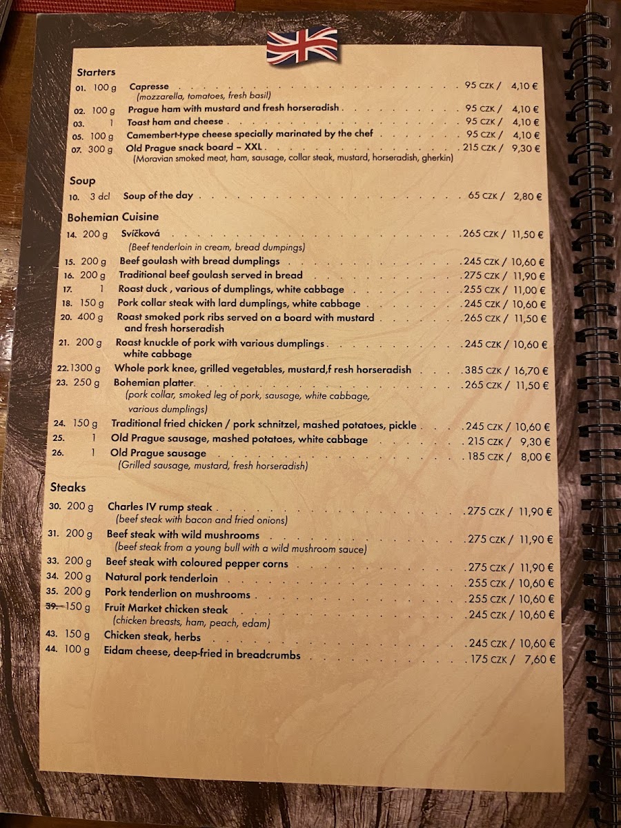 Menu Restaurant Na Ovocném Trhu-5