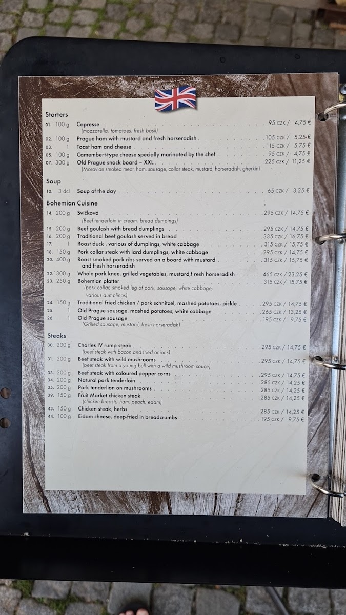 Menu Restaurant Na Ovocném Trhu-8