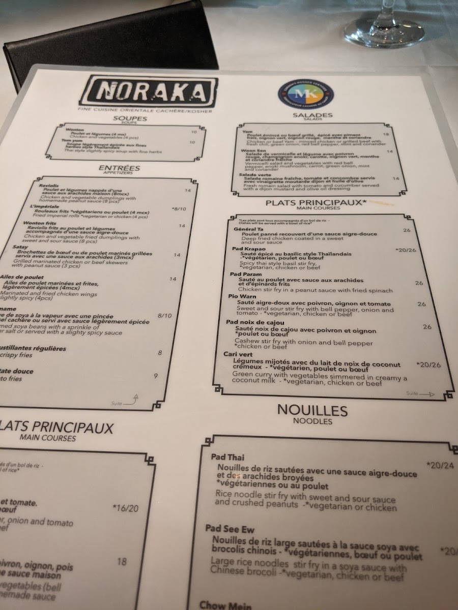 Menu Restaurant Noraka-1