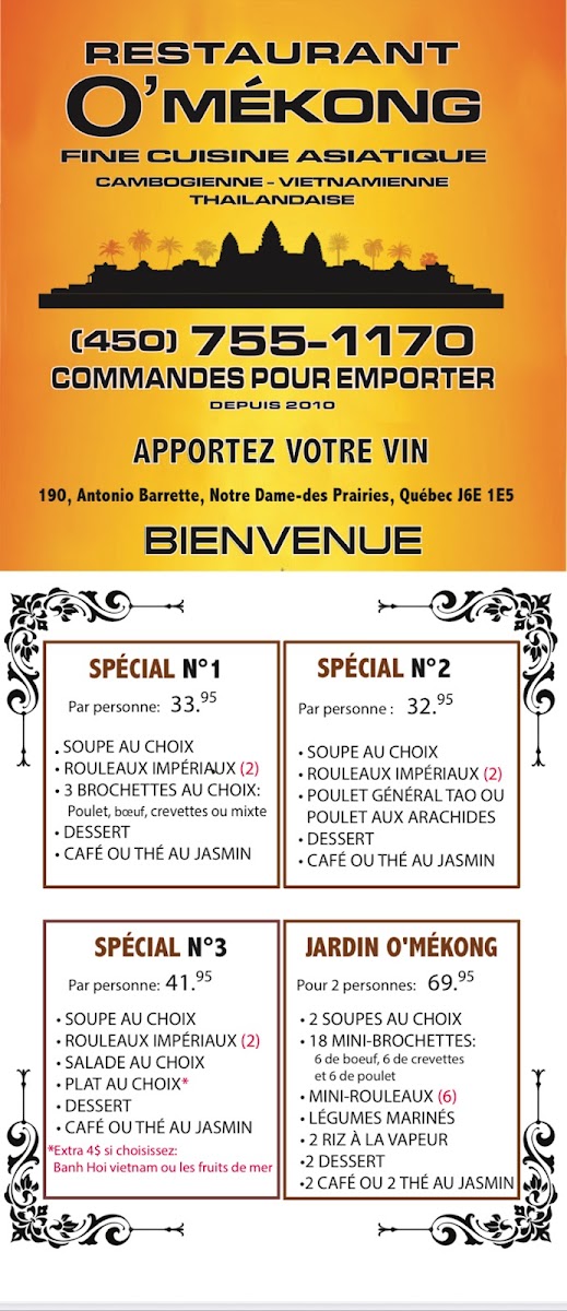 Menu Restaurant O'mékong-1