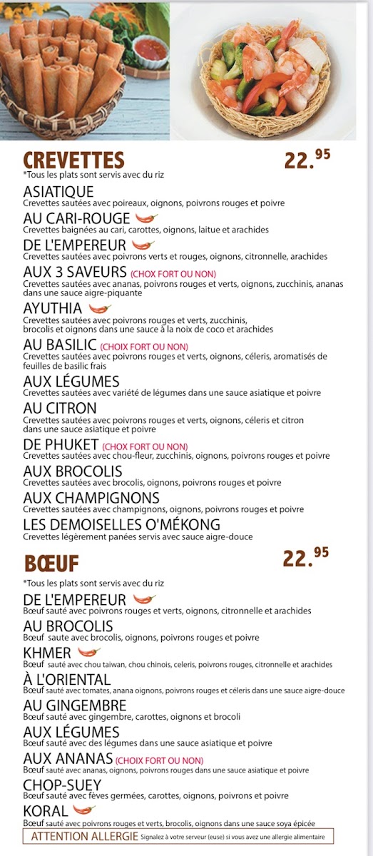 Menu Restaurant O'mékong-5