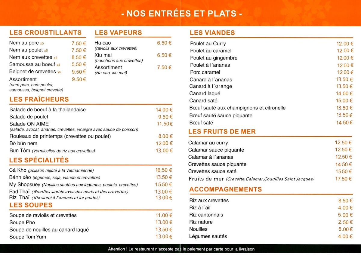 Menu Restaurant On Aime-2