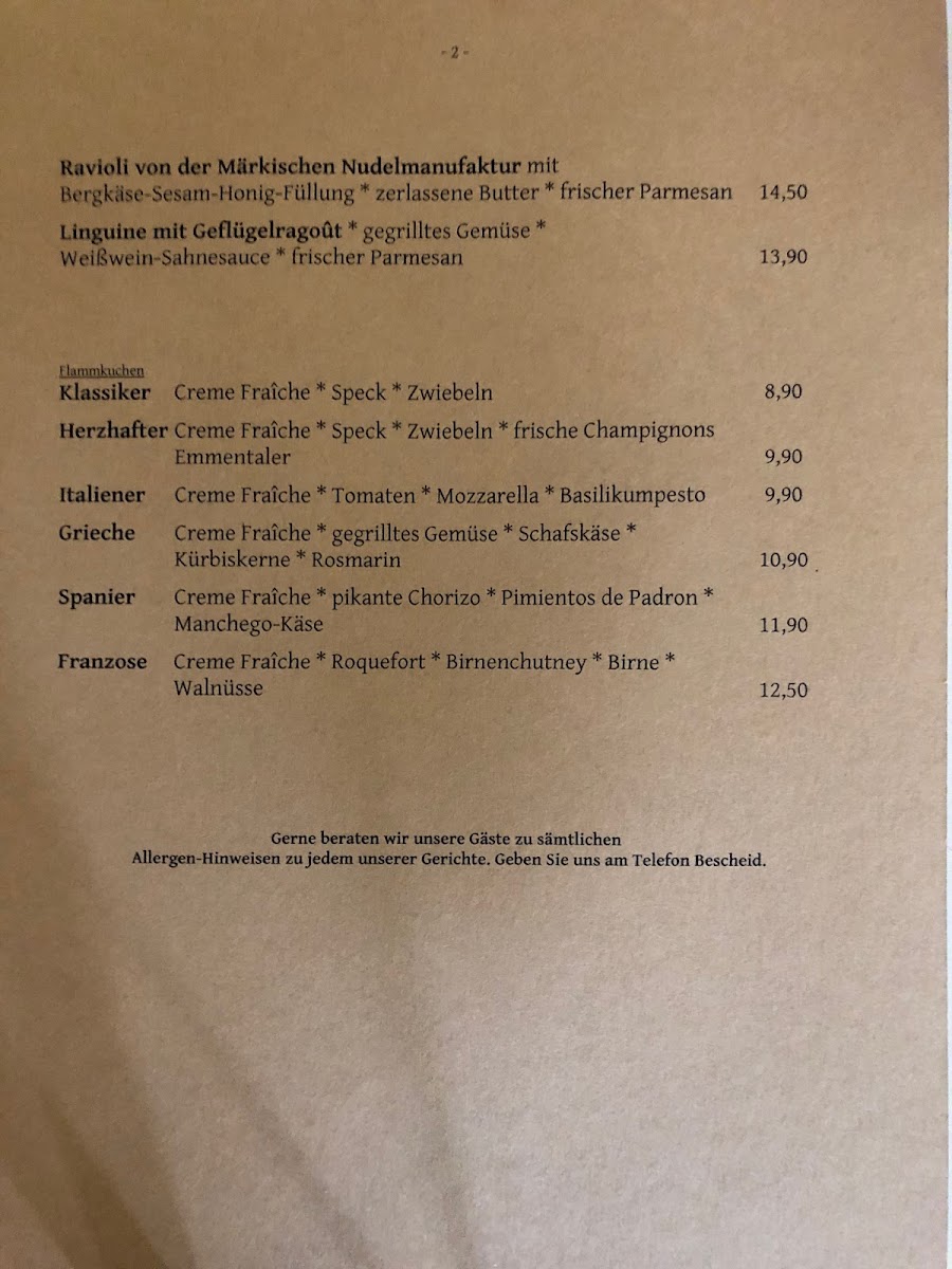 Menu Restaurant Panther | Klassische Und Moderne Deutsche Küche-6
