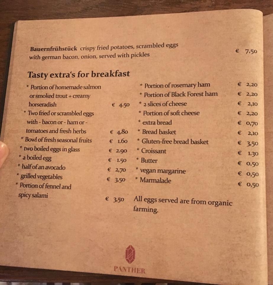 Menu Restaurant Panther | Klassische Und Moderne Deutsche Küche-9