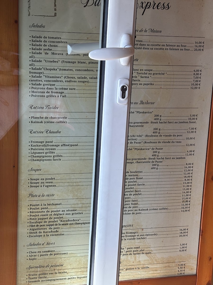 Menu Restaurant Paris Montreuil - Balkan Montreuil-1