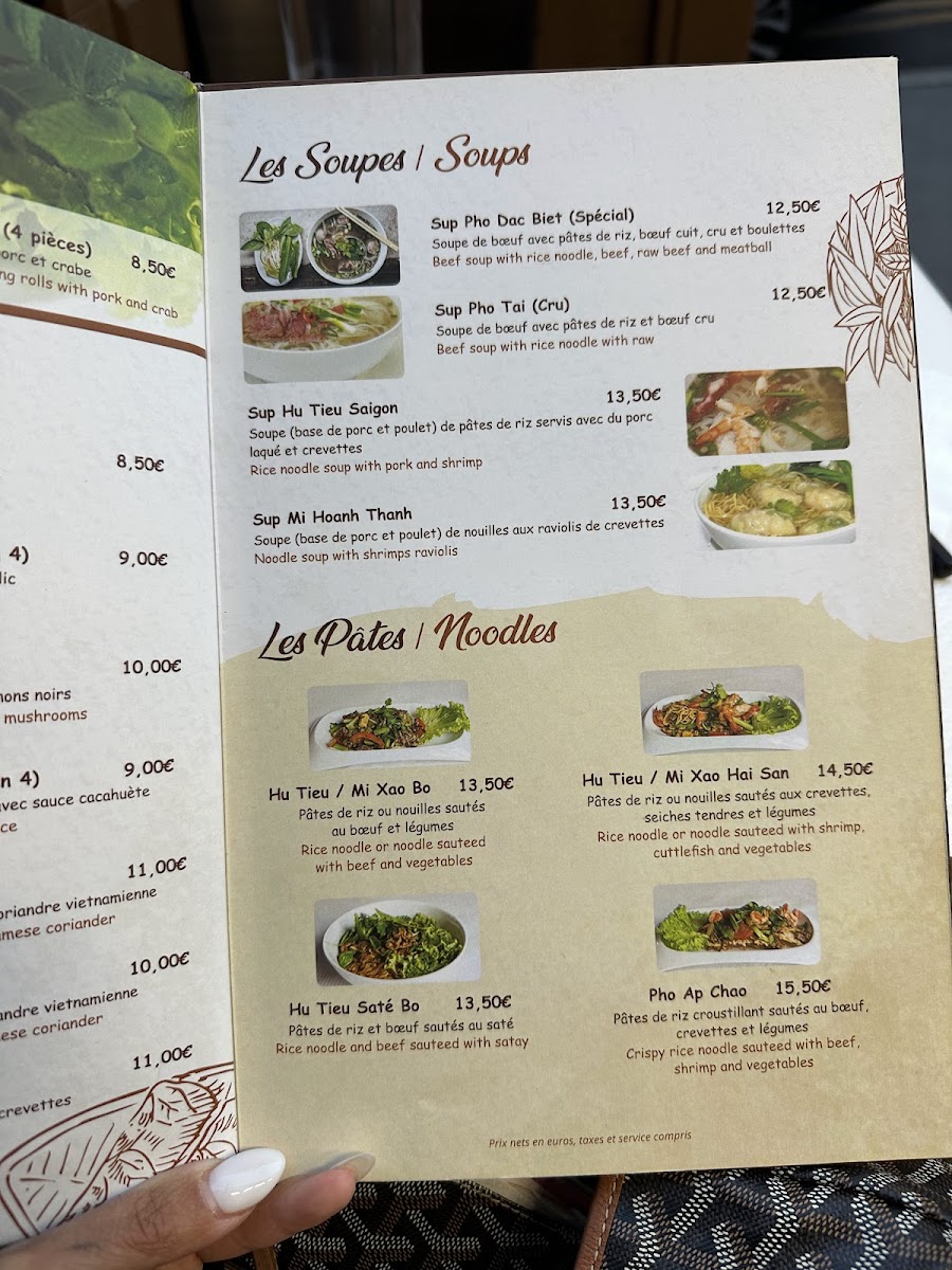 Menu Restaurant Petit Saigon-1