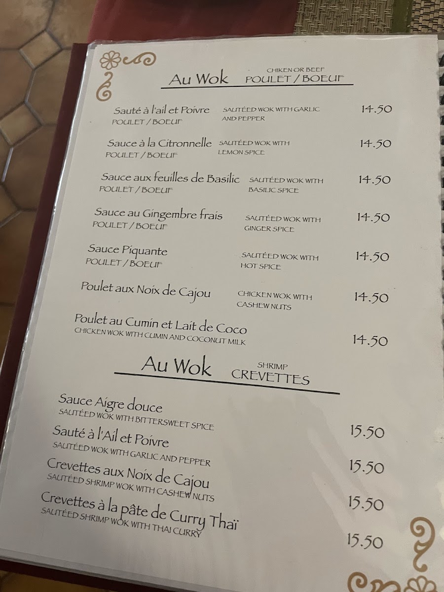 Menu Restaurant Phad Thai-1