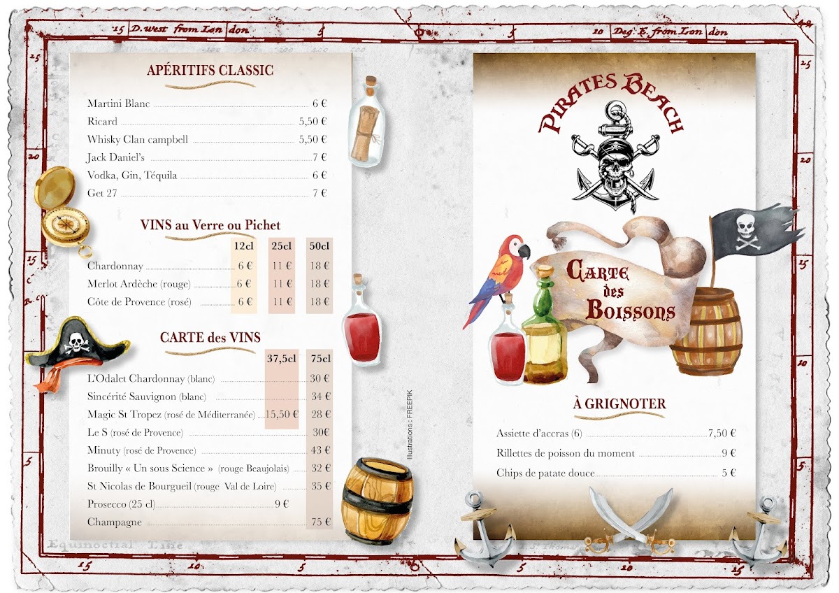 Menu Restaurant Pirates Beach-3