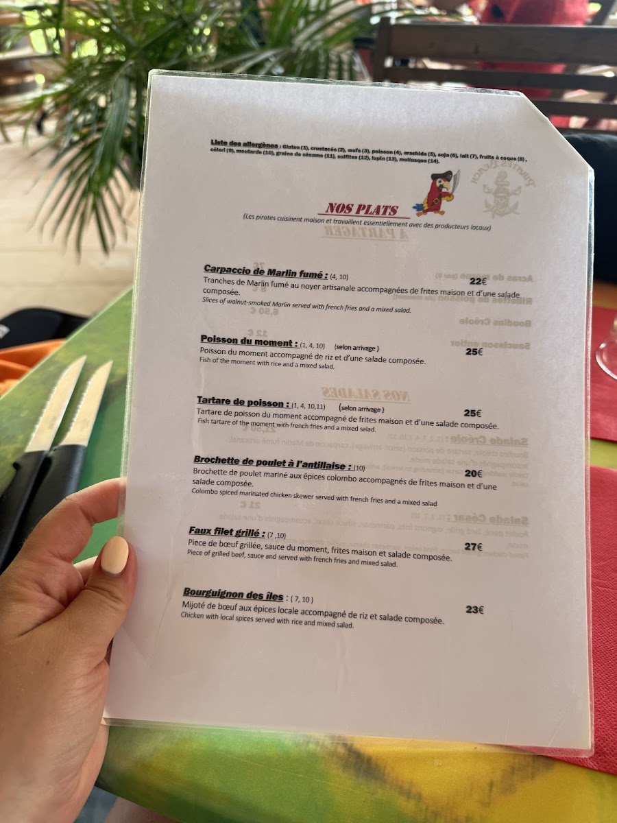Menu Restaurant Pirates Beach-7