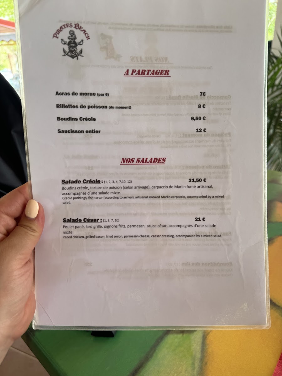 Menu Restaurant Pirates Beach-8
