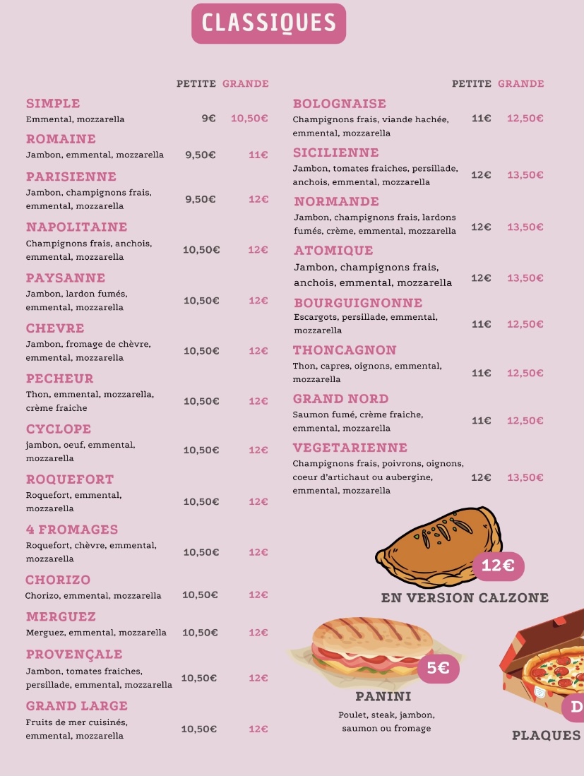 Menu Restaurant Pizzeria - La Pizza Gourmande-3