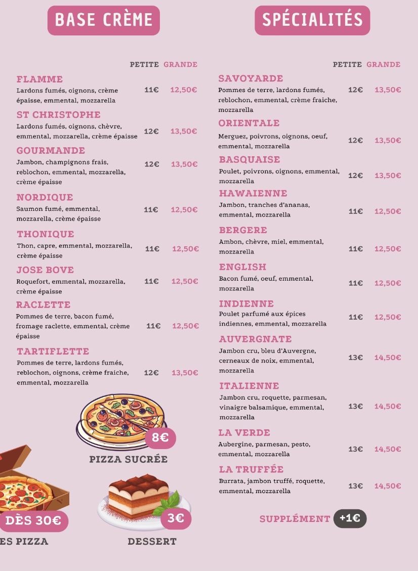 Menu Restaurant Pizzeria - La Pizza Gourmande-4
