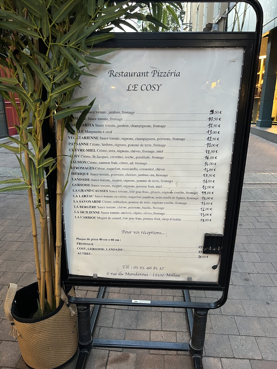 Menu Restaurant Pizzeria Le Cosy-3