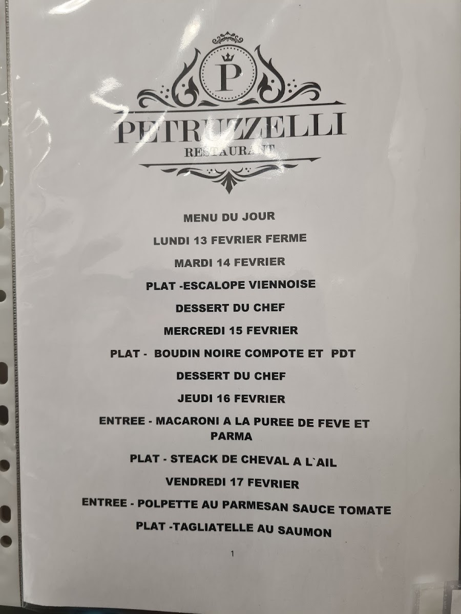 Menu Restaurant-Pizzeria Petruzzelli-1